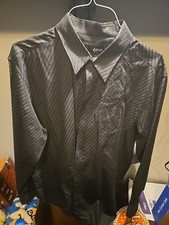 Cultura XL MENS LONG SLEEVE DRESS SHIRT EMBROIDERED DESIGN