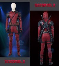 Deadpool Cosplay Costume Red Deadpool suit Ju...
