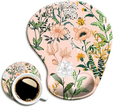 Ergonomic Mouse Pad with Wrist Support,Mouse Pads with Non-Slip PU Base for Home