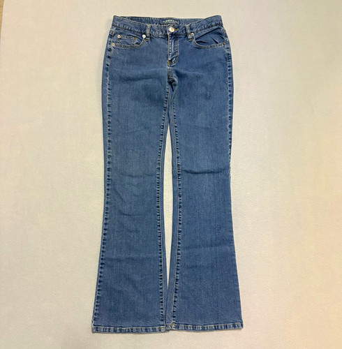 Vintage Y2K Roxy Flare Blue Light Wash Low Rise Denim Jeans Womens 3