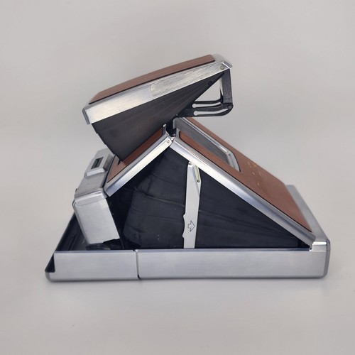 Vintage Polaroid SX-70 Land Camera Leather Folding Instant With Box UNTESTED USA - Picture 2 of 20