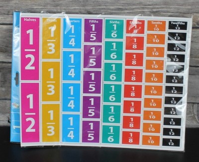 Ashley Productions Die-Cut Magnets Comparative Fractions Write-On/Wipe-Off Math