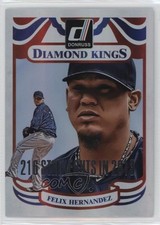 2014 Donruss Diamond Kings Silver Season Stat Line /216 Felix Hernandez #28 0a2