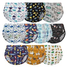 10 Pack Waterproof Diaper Covers for Potty Training - Reusable  Breathable