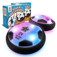 Let Loose Moose Hover Soccer Ball Set - 2 LED Indoor Soccer Toys for Kids