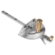 Brass Handle 450mm 27 Angle Miter Gauge With Box Joint Jig Track Stop Table Saw