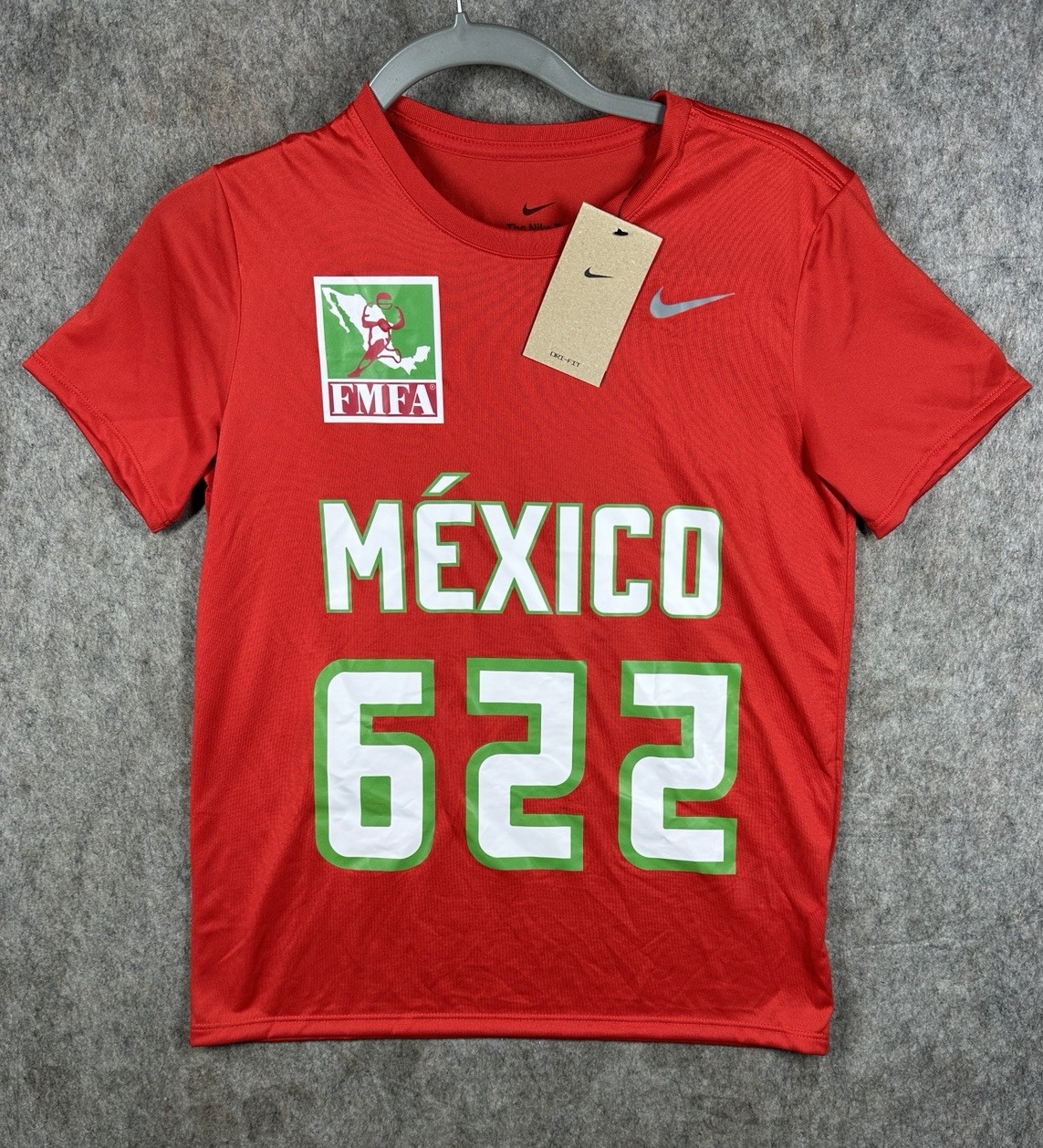 Nike FMFA Mexico #622 Womens S Dri-FIT Football Training Tee NWT