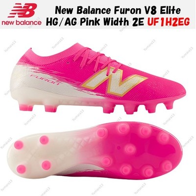New Balance Furon V8 Elite HG/AG Pink Width 2E UF1H2EG Men's Size