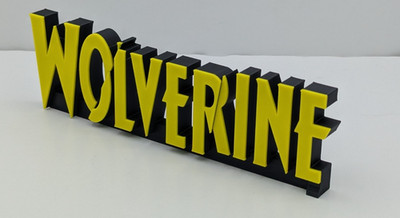 Wolverine X23 (alles neu) - 200mm breit - 3D gedrucktes Logo