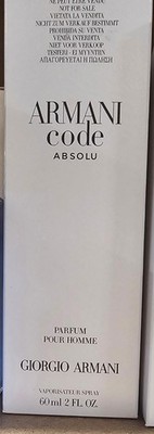 ARMANI CODE ABSOLU PARFUM POUR HOMME SPRAY 2.0 OZ/60ML BY GIORGIO ARMANI SAME AS