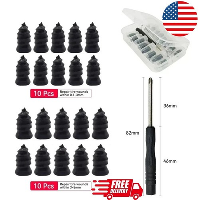 #ad New Tubeless Tyre Repair Rubber Nails Vacuum Tyre Repair Nail For Car Motorcycle $3.99