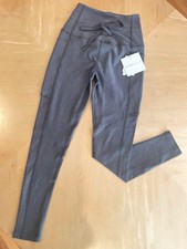  104 NEW BEYOND YOGA Spacedye Go Pocket Midi Leggings  M    TRUE GRAY HEATHER  