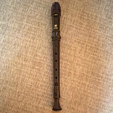 Suzuki Soprano Recorder Key of C Brown Plastic 3-Piece Double Hole