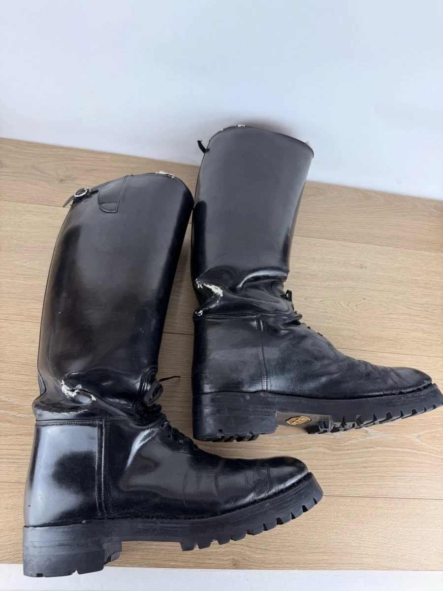 Rui Landed Botines Para Hombre, Botas Altas Con Cordones, Cuero Genuino De Primera Calidad, Colores Retro, Puntera Puntiaguda, Tacón De Bloque, Impermeable (color : Rojo, Talla: 8 M US
