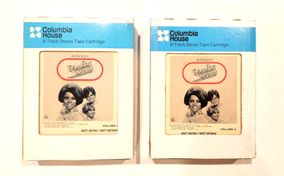 Diana Ross & The Supremes Anthology Set - Two Eight 8 Track Tapes & Sleeves