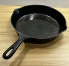 Vintage Wagner Ware Sidney - O - Cast Iron Double Spout Skillet #8 Model 1058 T