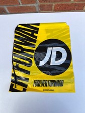 JD Sports Drawstring Gym / Festival / PE / School Bag ‘Yellow / Black’ - Unused!