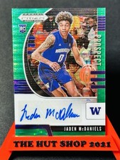 Jaden Mcdaniels 2020-21 Prizm 10/25 Auto Green Pulsar Draft Rookie Timberwolves