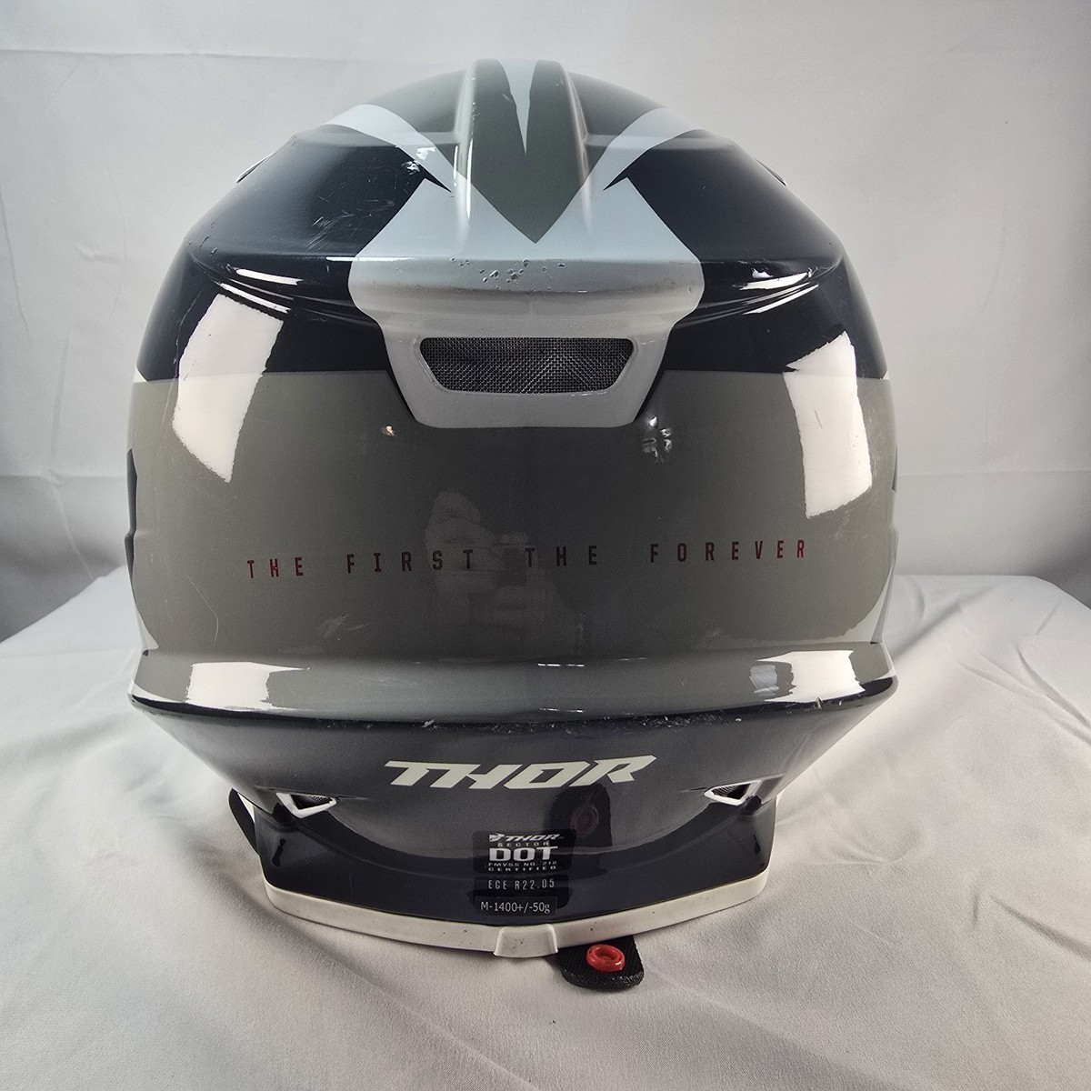 THOR Sector Fader Black/Grey Helmet Size M 57-58cm Dot Certified