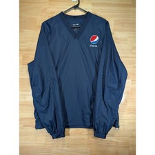 SPORT-TEK Pepsi Logo V-Neck Pullover Windbreaker Jacket - Men's Size Medium