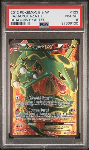 Rayquaza-EX graded PSA 8 for sale on eBay