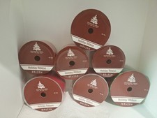 Holiday Ribbon Lot Of 7 Rolls, New Different Sizes