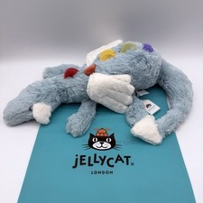 Jellycat Sky Dragon Blue Stuffed Animal Soft Children  s Plush NWT FAST SHIPPING