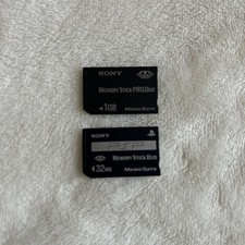 Lot Of 2 Sony PSP 1 GB 32 MB Memory Stick PRO Duo Card Stick