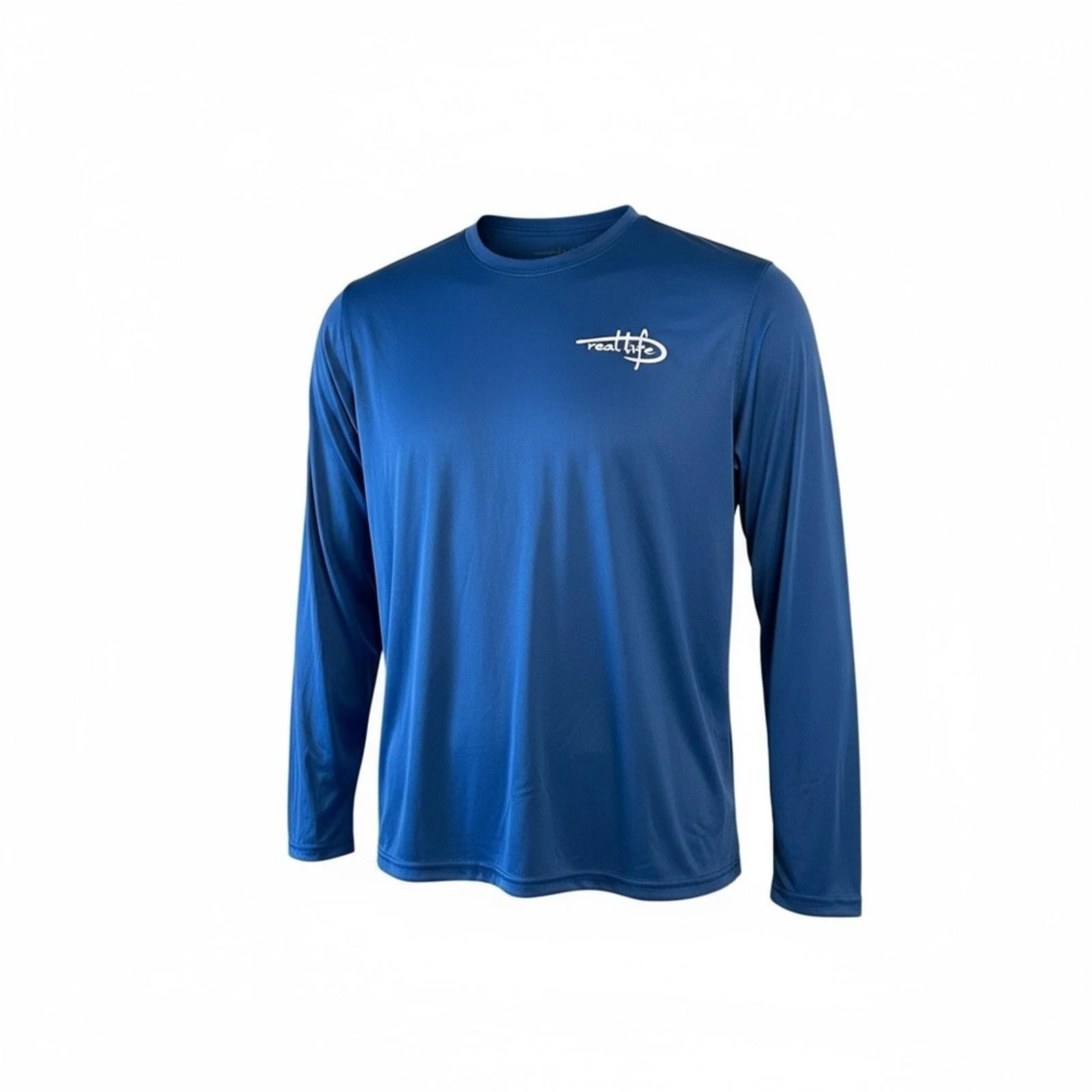 Reel Life Men’s Blue Long Sleeve Performance Fishing Shirt –Size XXL – NWOT
