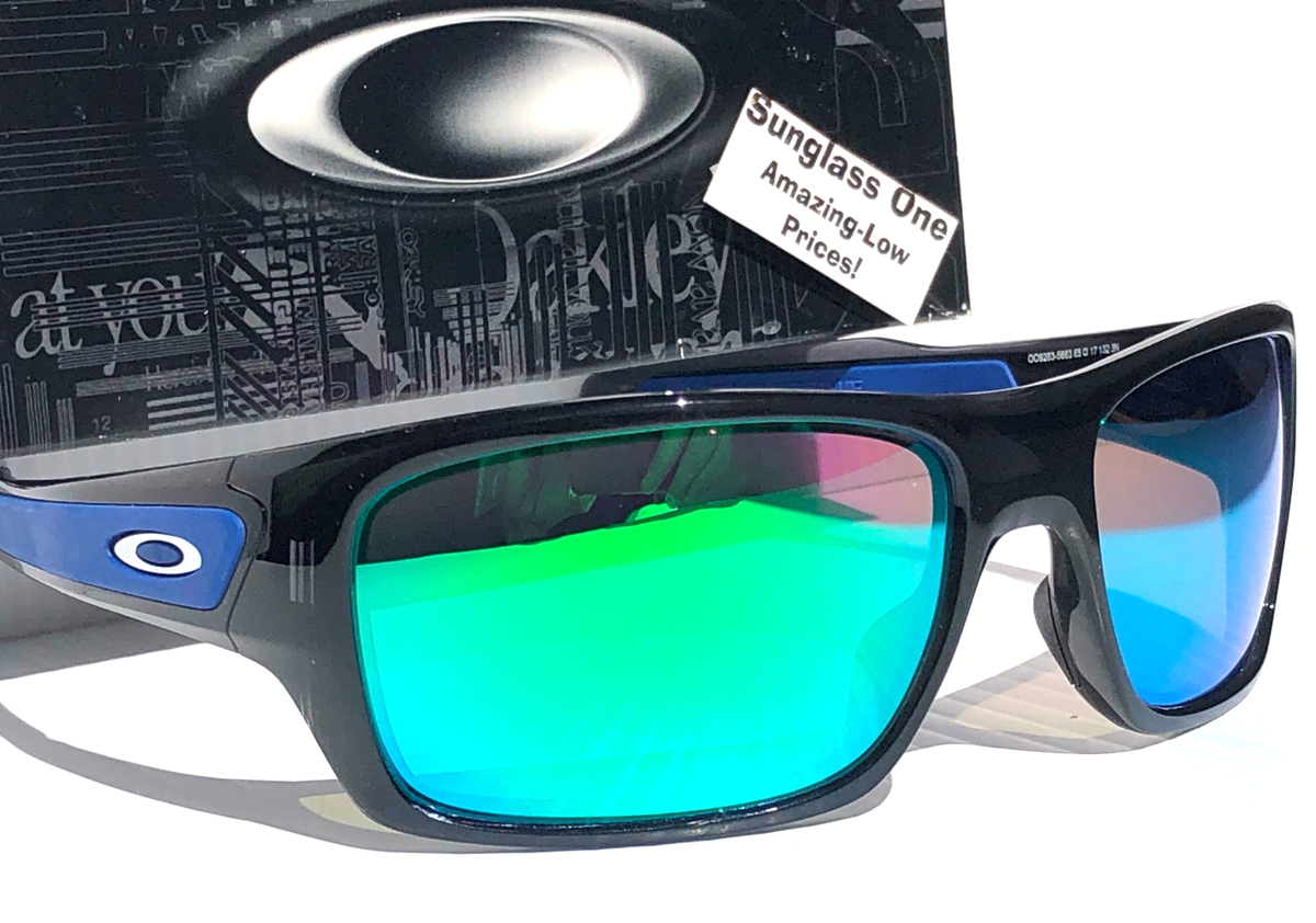 OAKLEYサングラス② NEW Oakley TURBINE Black Ink POLARIZED Galaxy Jade Lens Sunglass