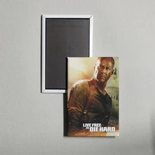 Live Free or Die Hard Mini Movie Poster Fridge Locker Magnet