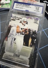 Leaf Football Justin Herbert Rookie #03 CCG Gem Mint 10 Sports Trading Card 2020. rookie card picture