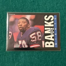 1985 Topps CARL BANKS Rookie RC Card #111  NM-MT   Giants. rookie card picture