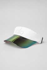 Alo Airlift Solar Visor Hat -white Alo Airlift Solar Visor Hat -white