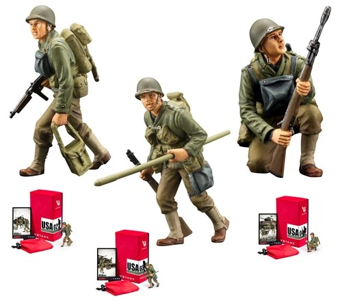 VSTank Military US Infantry Soldiers 1/24 Metal LTD Edition Collectible Figures