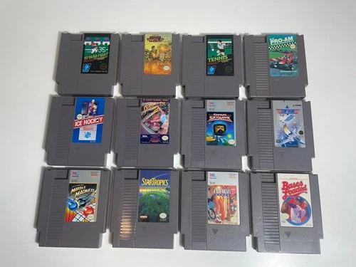 Nintendo NES Games Bundle 12 Games Beautiful Mint Condition Startropics Skate Or