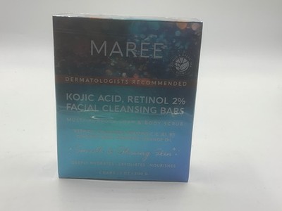 Maree Facial Cleansing Bars Kojic Acid Retinol 2%, facial cleansing bars BB01/27