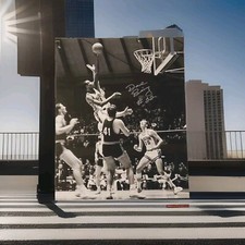 16 X 20 DAVE BING SIGNED VINTAGE BASKETBALL 🏀 PHOTO SYRACUSE ORANGE JSA COA 