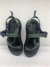 Chaco Shoes | Kids Junior Chaco Sandal Z1 EcoTread Color: Green/Yellow/Blue Sz 2
