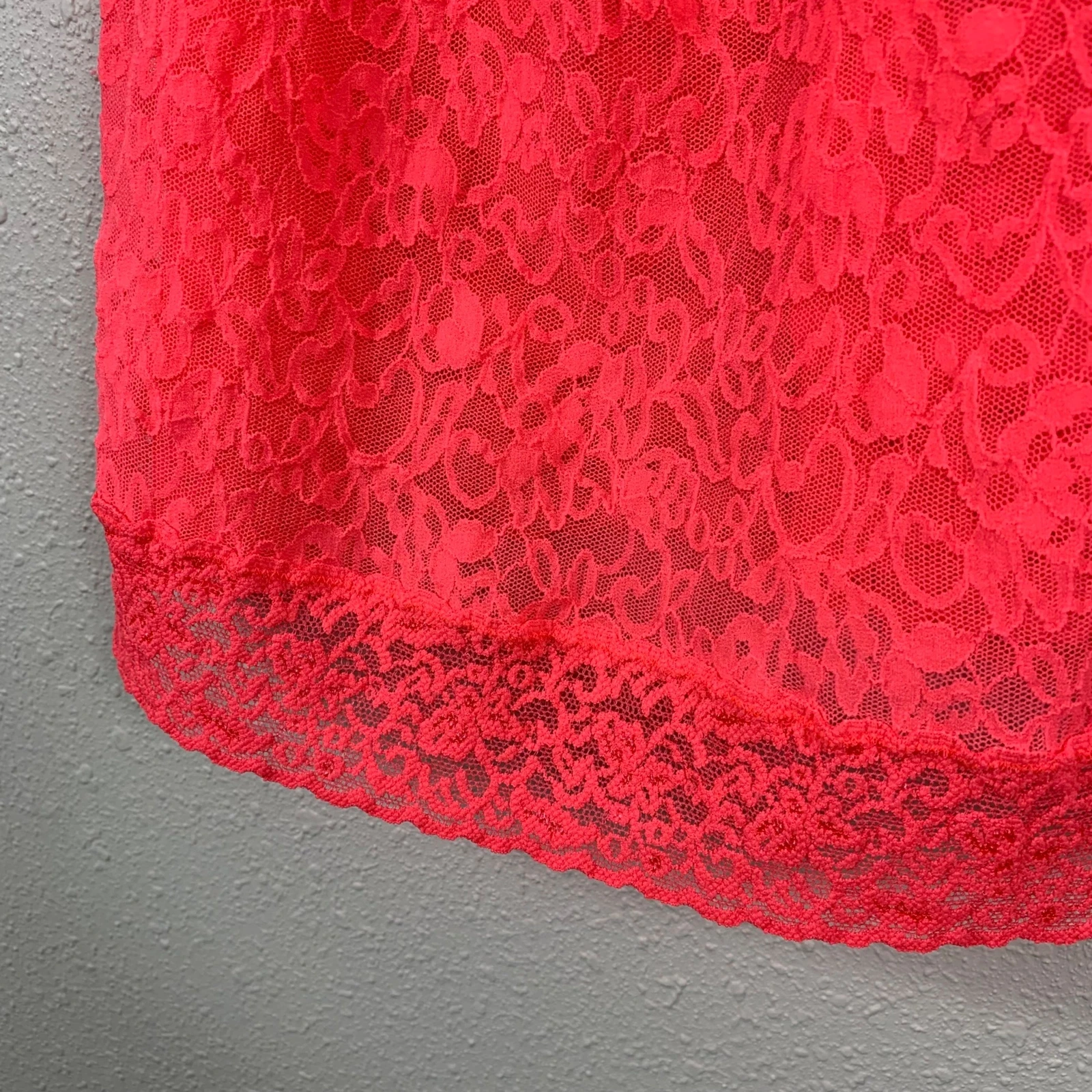 UNDERCOVER Vestito babydoll vintage anni 90 Y2K Victoria’s Secret pizzo corallo slip sexy taglia medi