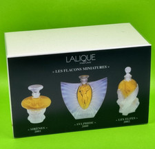 Lalique Les Flacons Collection Miniatures Parfums Set 2000, 2001 2002 New