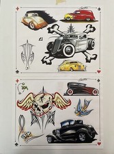 Original Late 90 s Early 2000 s Tattoo Shop Flash Art Vintage I