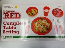 Power of Red Complete Table Setting for Users w/ Decreased Motor Skills ~ NEW