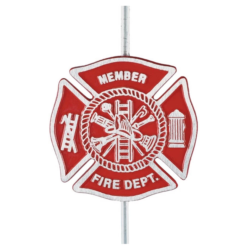 ANNIN Cast Aluminum Firefighter Grave Marker
