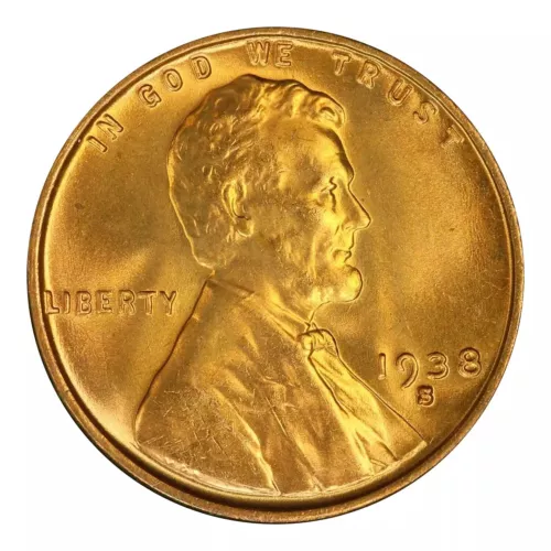 1938-S Lincoln Wheat Cent NGC MS67 RD
