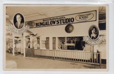 SEARS ROEBUCK & Co, BUNGALOW STUDIO, KMBC RADIO: Kansas USA Postkarte (C35102)