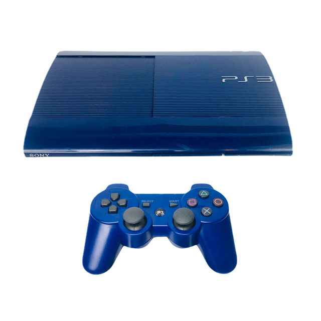 Sony Playstation 3 Super Slim Launch Edition 250GB Azurite Blue Console