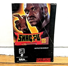 SNES SHAQ-FU Instruction Booklet Manual Book Super Nintendo 1994 Rare Game Book