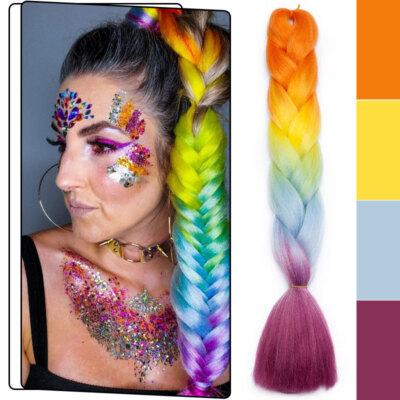 Jumbo Box Braids Kunsthaar Extensions Hair Rasta Dread Flechthaar Zöpfe Flechten
