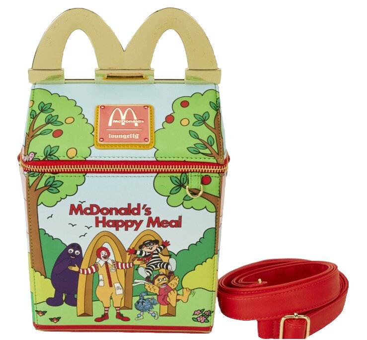 Loungefly McDonald's Vintage Happy Meal Figural Crossbody Bag NEW